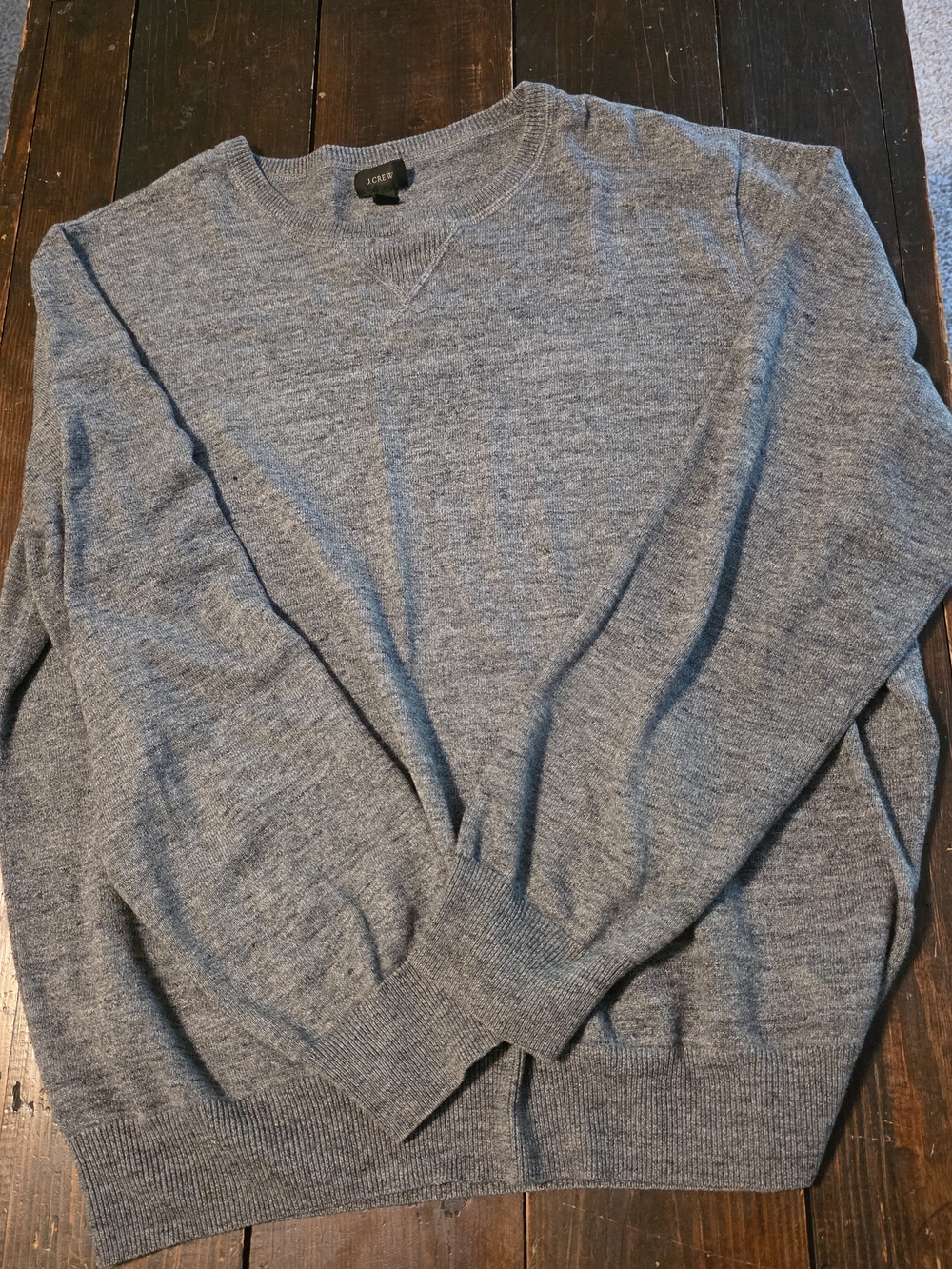 J. Crew Women's Heather Gray Crewneck Sweater